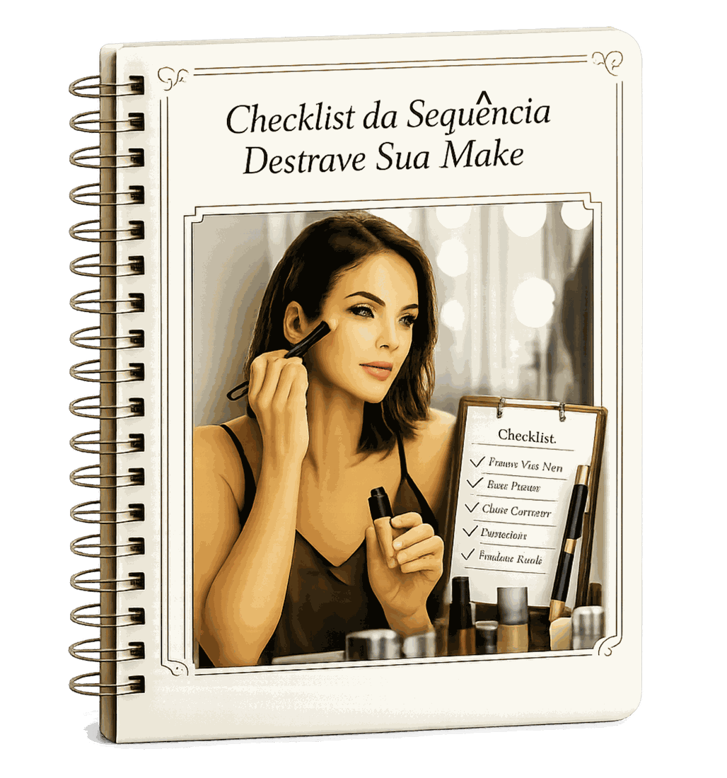 Mockup do Checklist da Sequência Destrave Sua Make