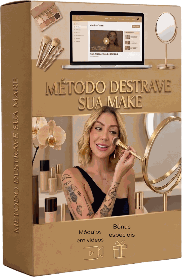 Mockup do Método Destrave Sua Make
